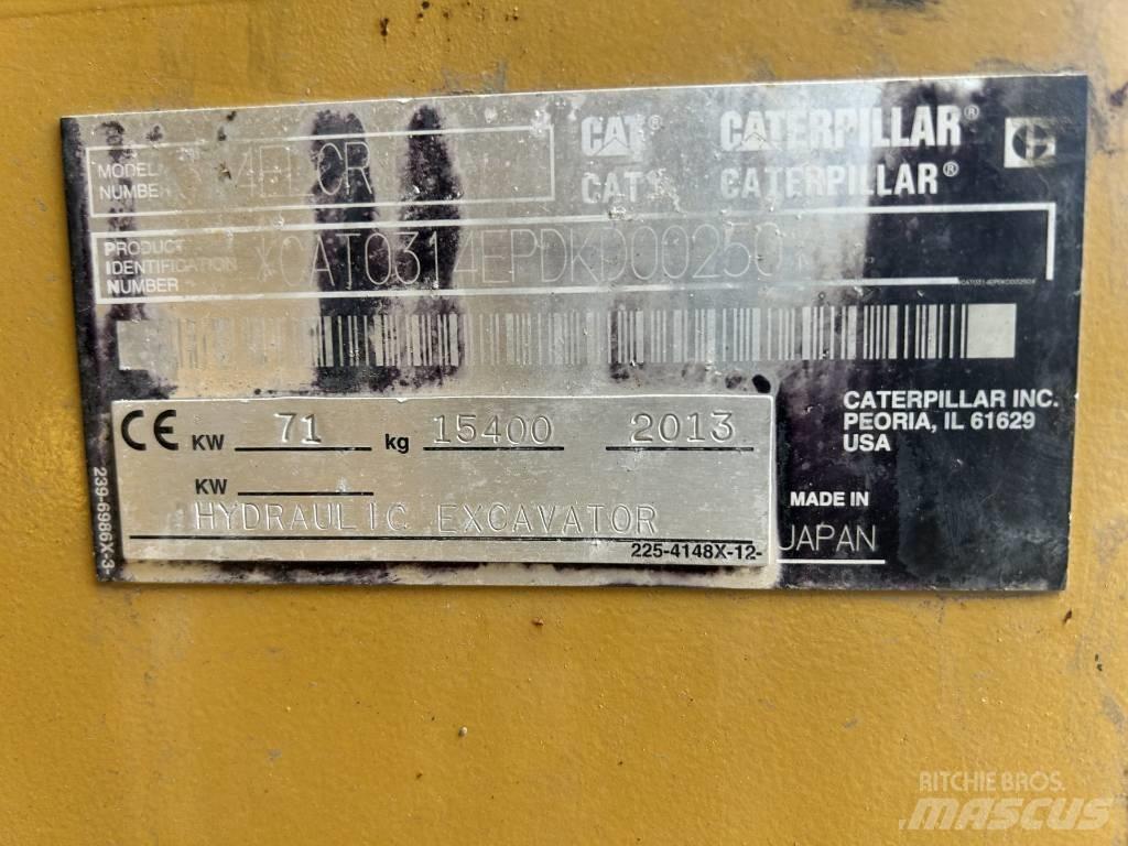 CAT 314 E LCR 履带挖掘机