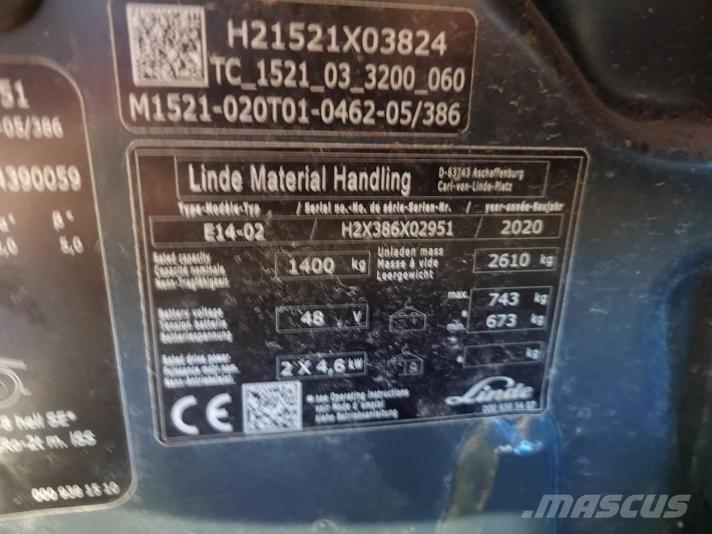 Linde E14/386 电动叉车