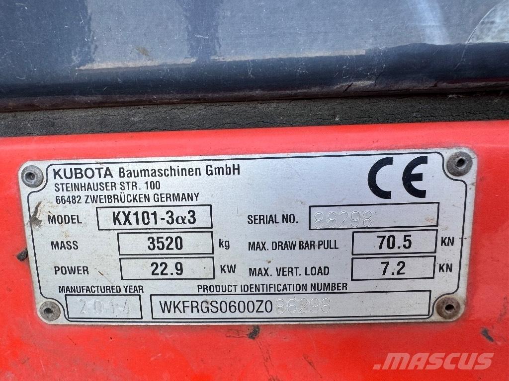 Kubota KX 101-3 A 3 小型挖掘机