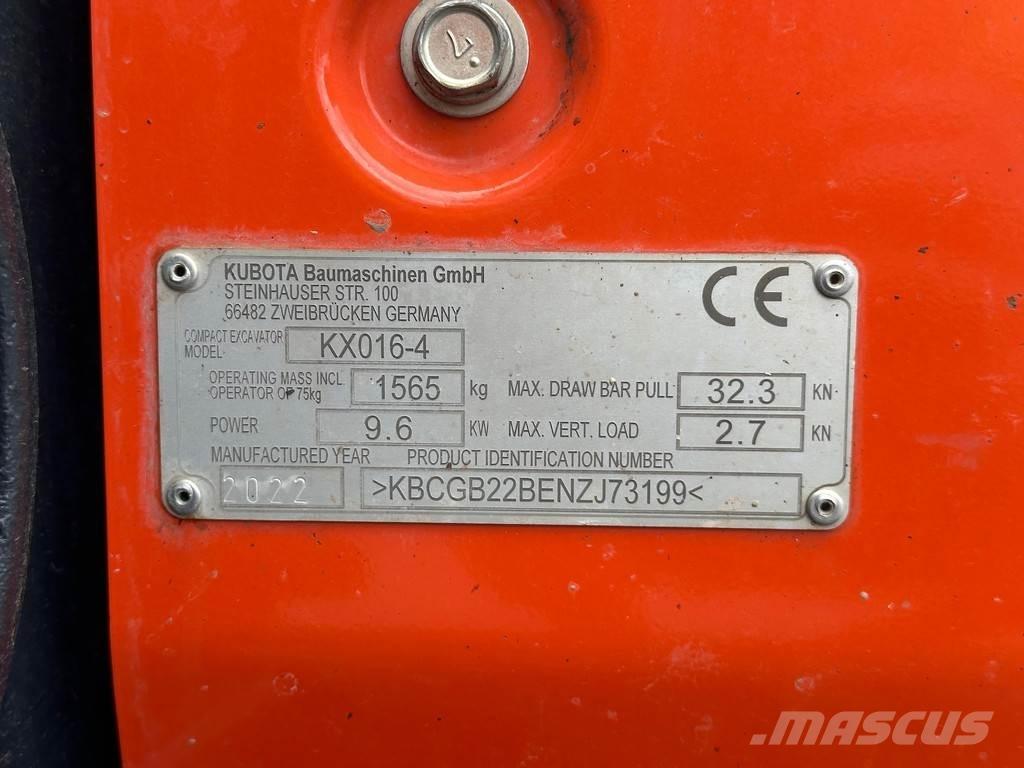 Kubota KX016-4 小型挖掘机