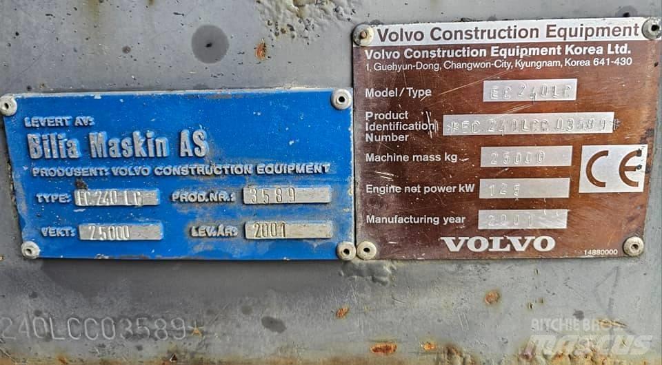 Volvo EC 240 LC 履带挖掘机