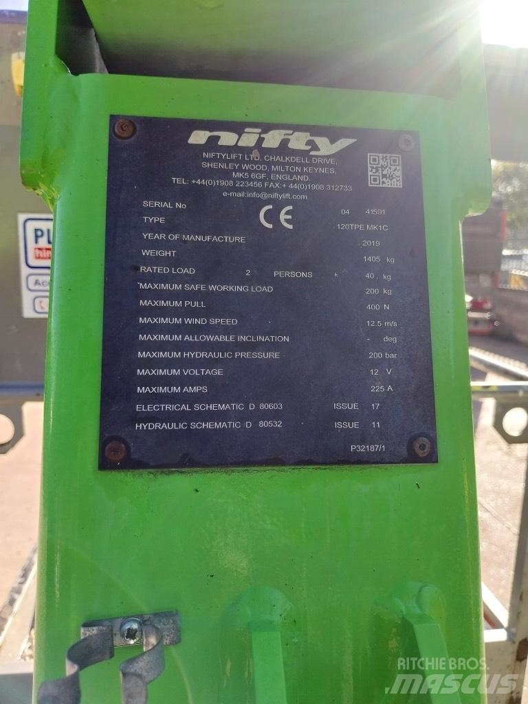 Niftylift 120TPE 拖拉移动式高空作业平台