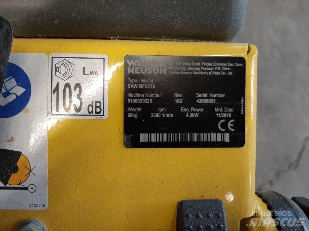 Wacker Neuson BFS735 岩石和混凝土锯