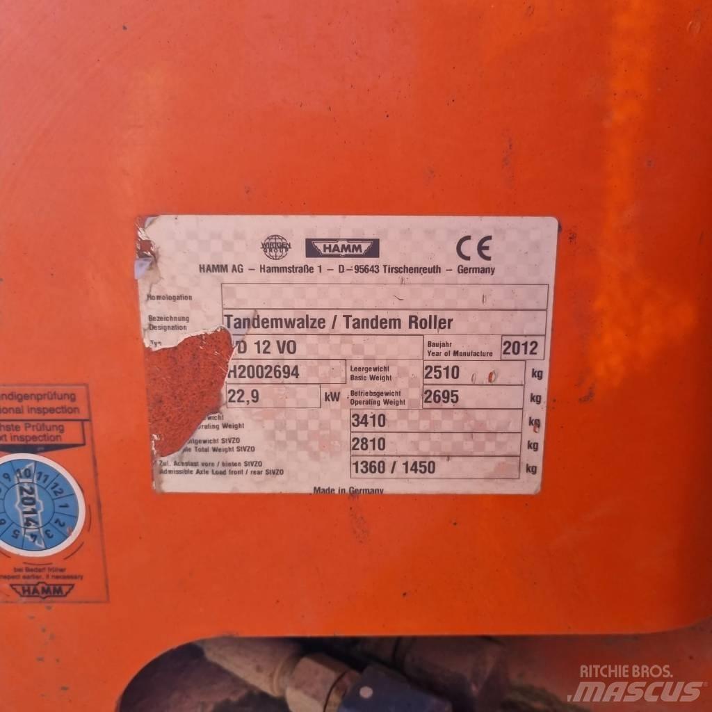 Hamm HD 12 VO 双轮压路机