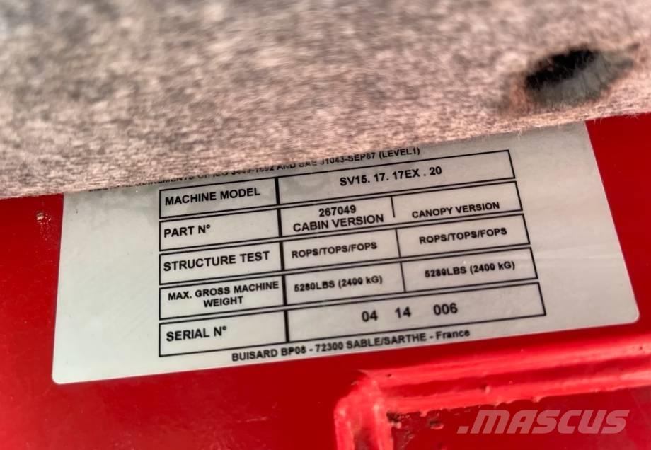 Yanmar SV15 小型挖掘机