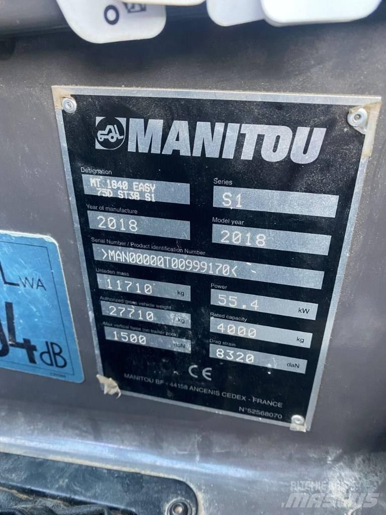 Manitou MT 1840 伸缩臂叉装车|叉装车