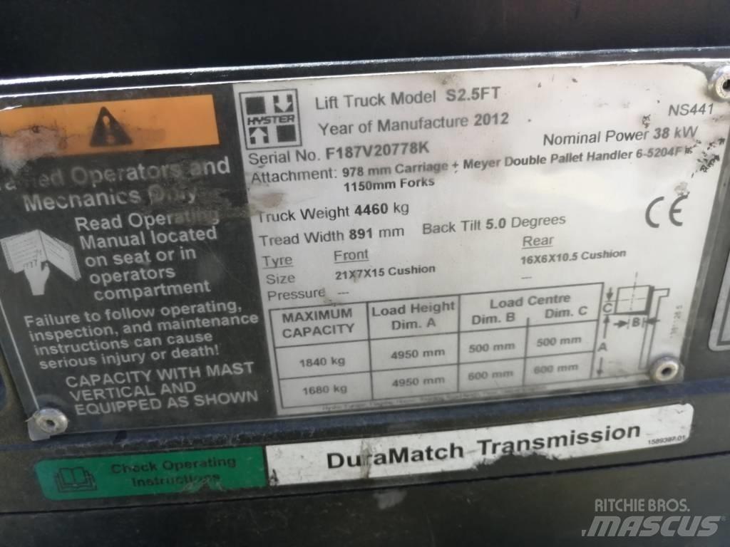 Hyster S2.5FT 天然气叉车