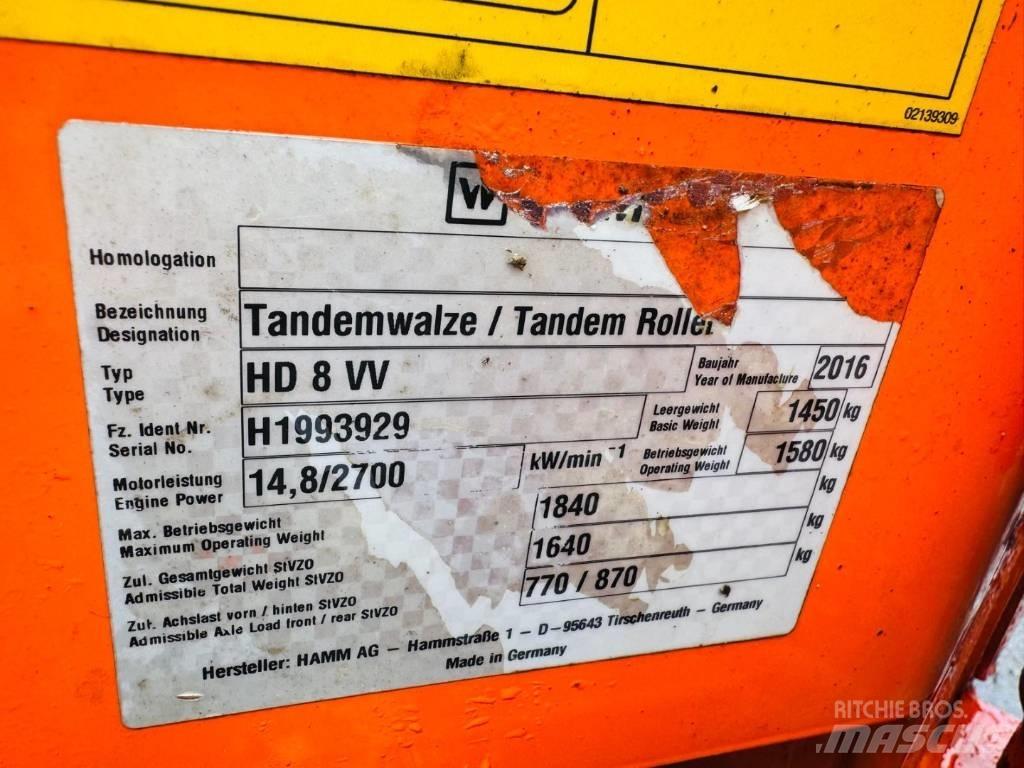 Hamm HD 8 VV 双轮压路机