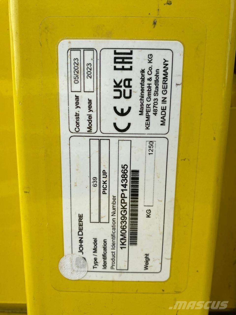 John Deere 639 联合收割机配件