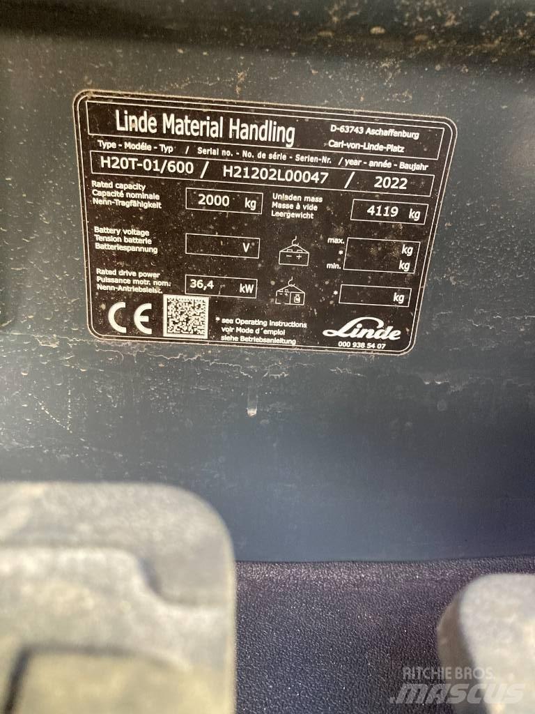 Linde H20T600/1202 天然气叉车