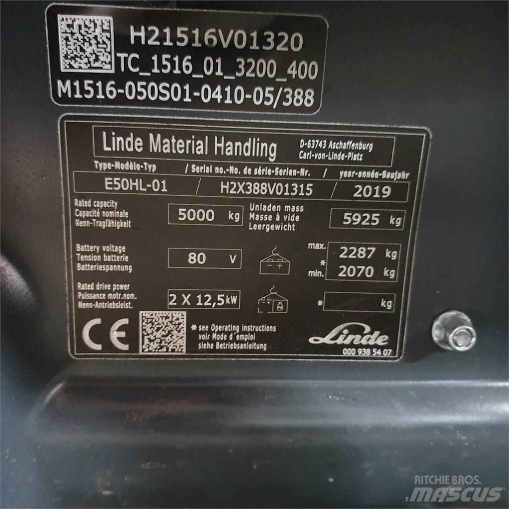 Linde E50HL 电动叉车
