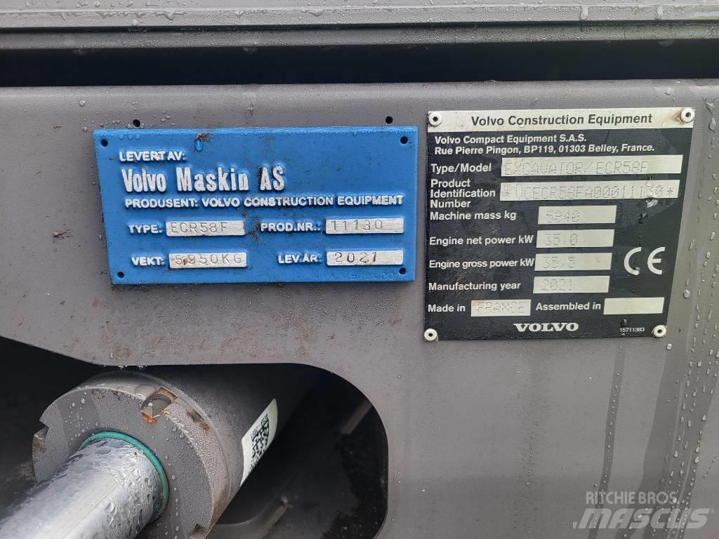 Volvo ECR58F 中型挖掘机