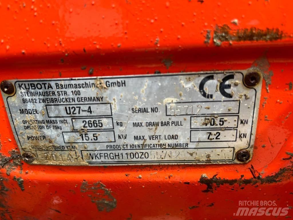 Kubota U 27-4 小型挖掘机