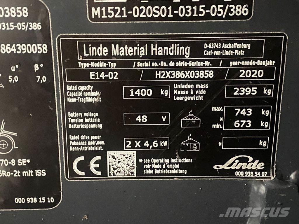 Linde E14-02 电动叉车