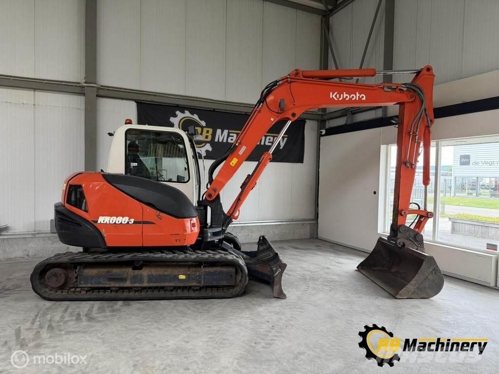Kubota KX080-3 中型挖掘机