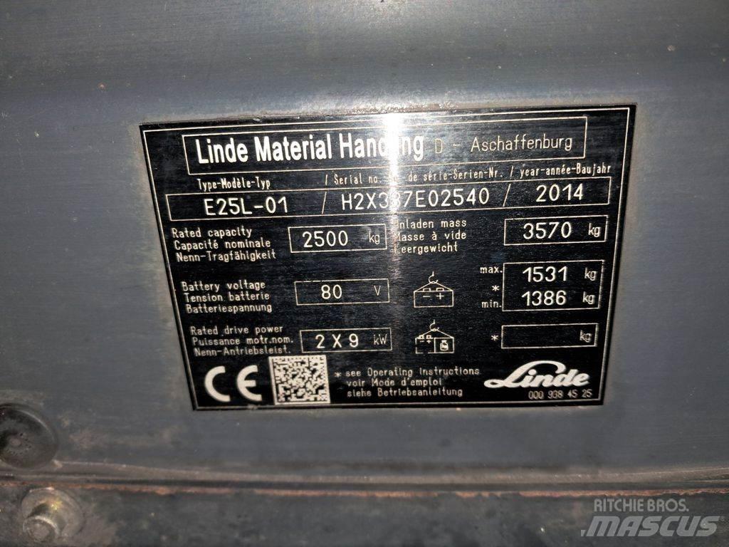 Linde E25L-01 电动叉车