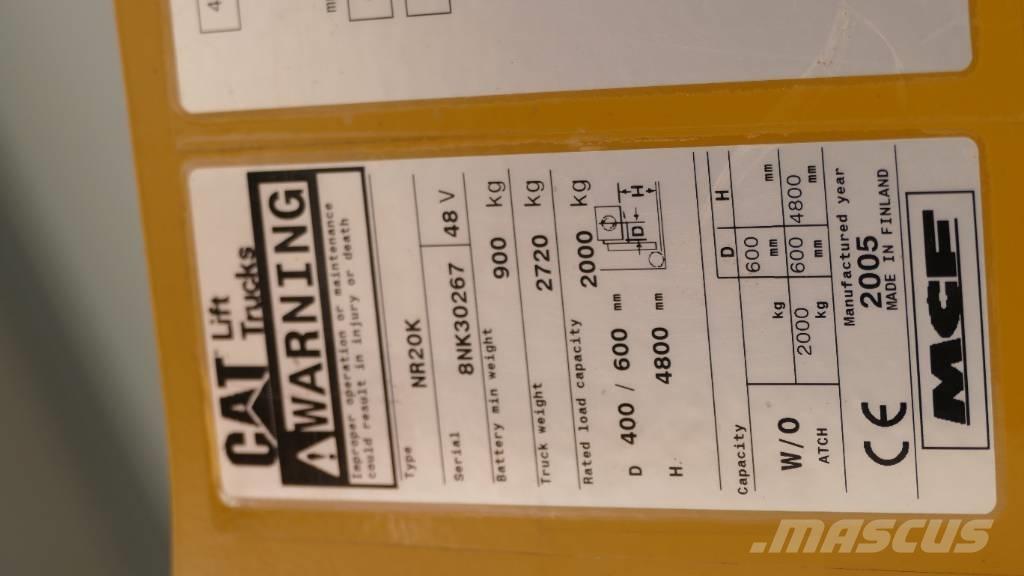 CAT NR 20 前移式叉车