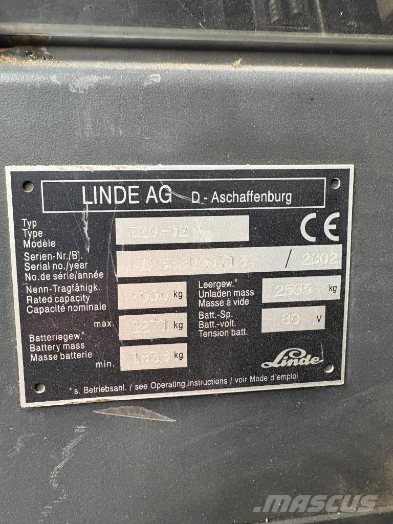 Linde E 20 P-02 电动叉车