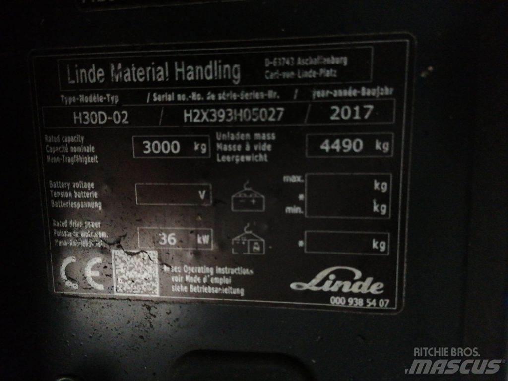 Linde H30D-02 柴油叉车