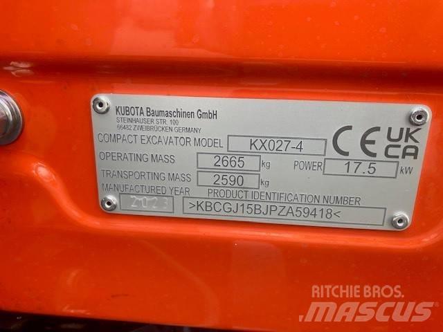 Kubota KX027-4 小型挖掘机