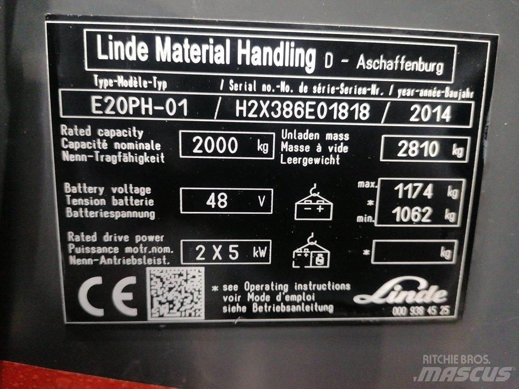 Linde E20PH-01 电动叉车