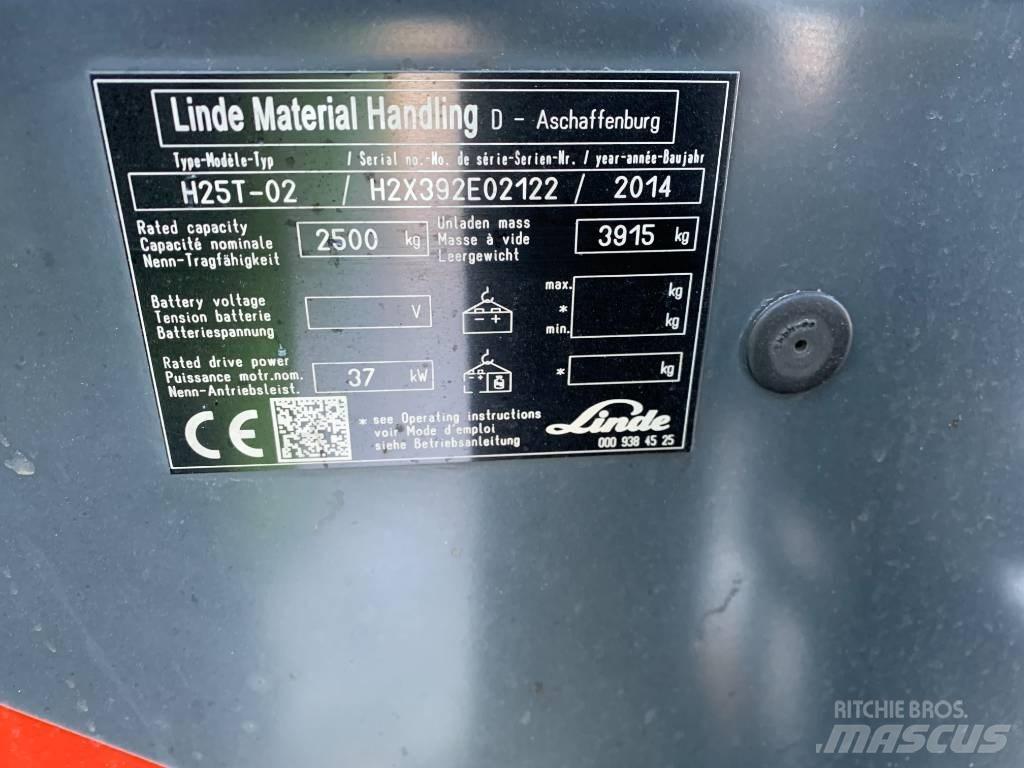 Linde H25T-02 天然气叉车