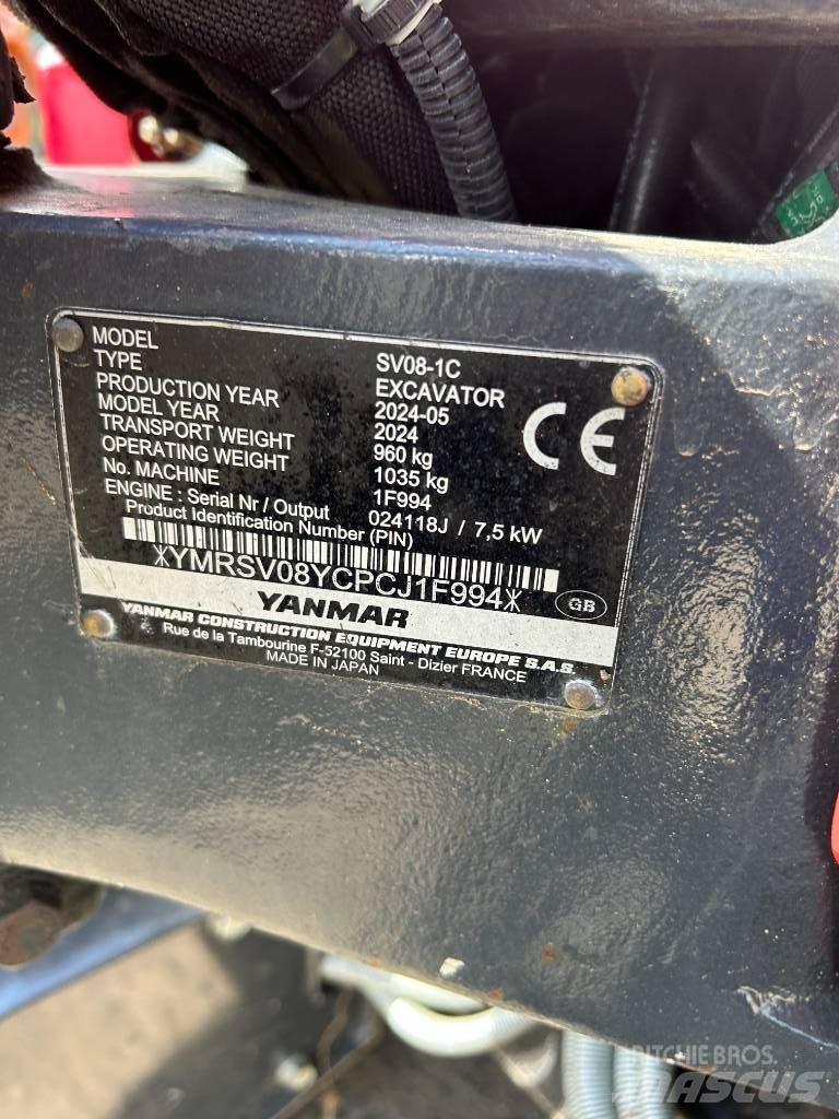 Yanmar SV08-1C 小型挖掘机
