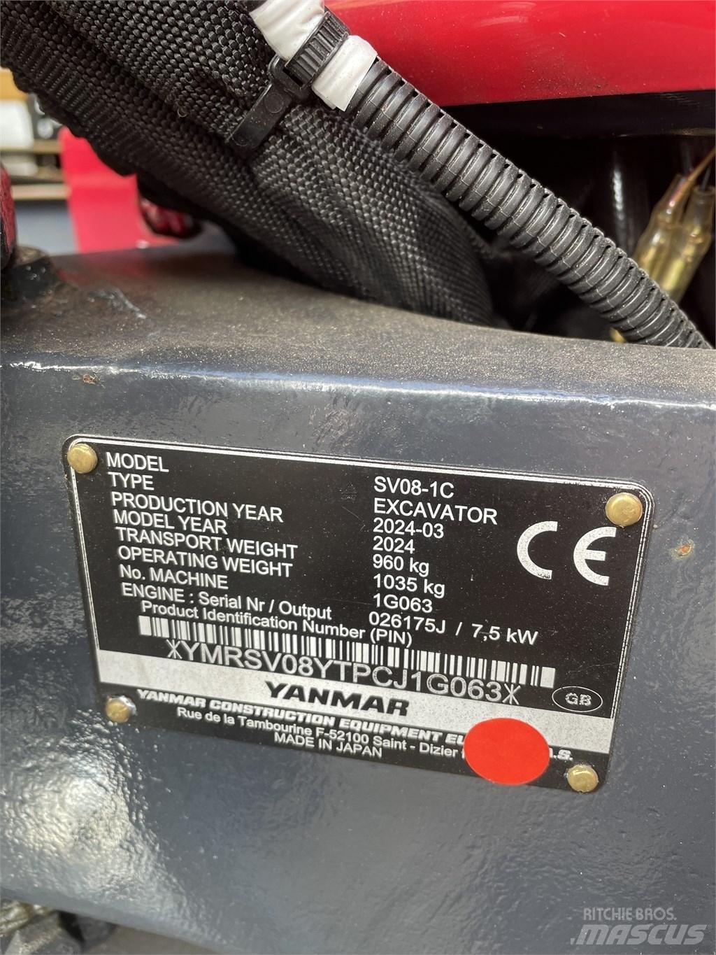 Yanmar SV 08 小型挖掘机