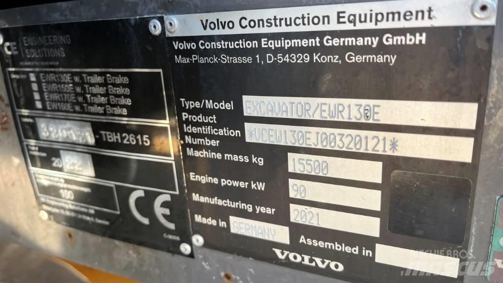 Volvo EWR130E 轮式挖掘机