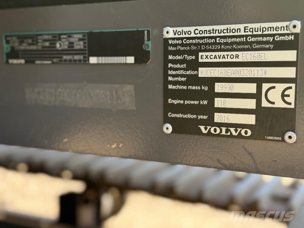 Volvo EC 160 EL 履带挖掘机