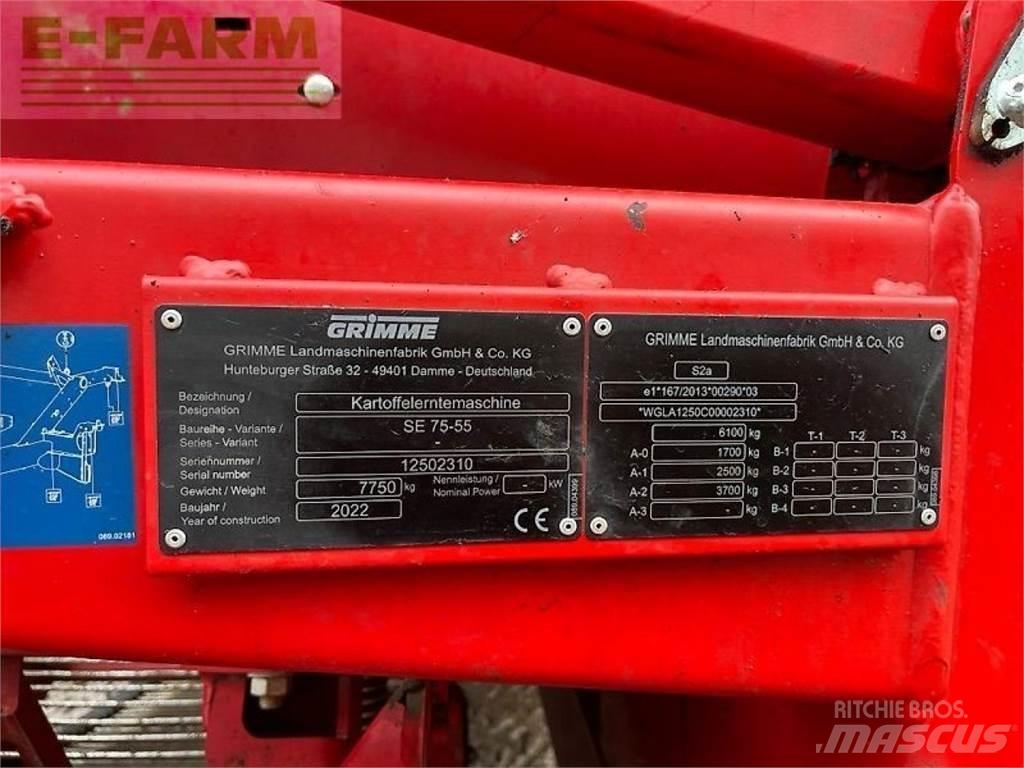Grimme se 75-55 sb 马铃薯收获机