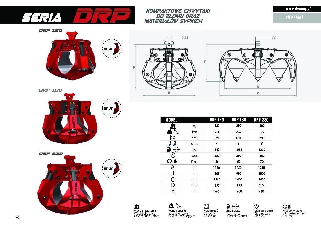  DEMOQ DRP250 4P 抓斗