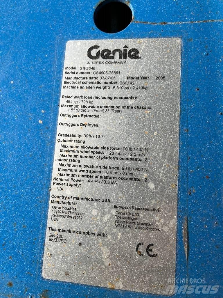 Genie GS 2646 剪叉式升降机