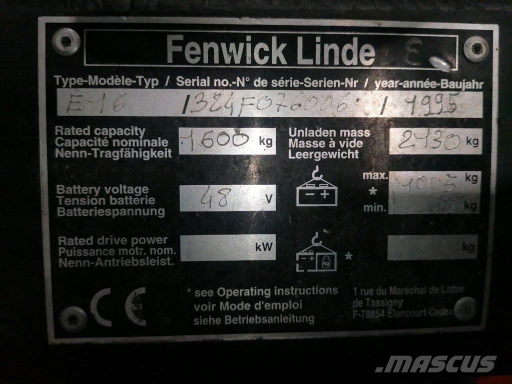 Linde E16 电动叉车