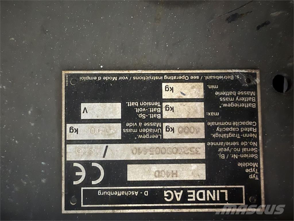 Linde H40D 柴油叉车