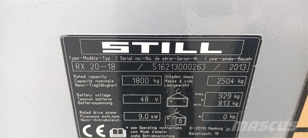 Still RX20-18 电动叉车