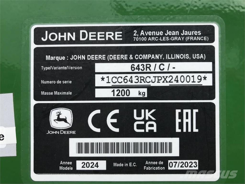 John Deere 6R 110 拖拉机/农用车