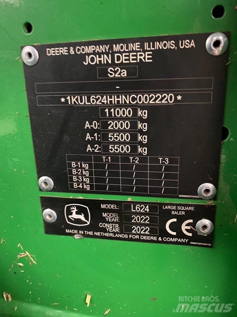 John Deere L624 方捆打捆机