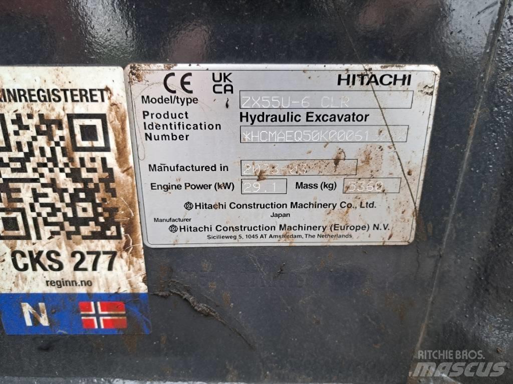 Hitachi ZX55US-6 CLR 小型挖掘机