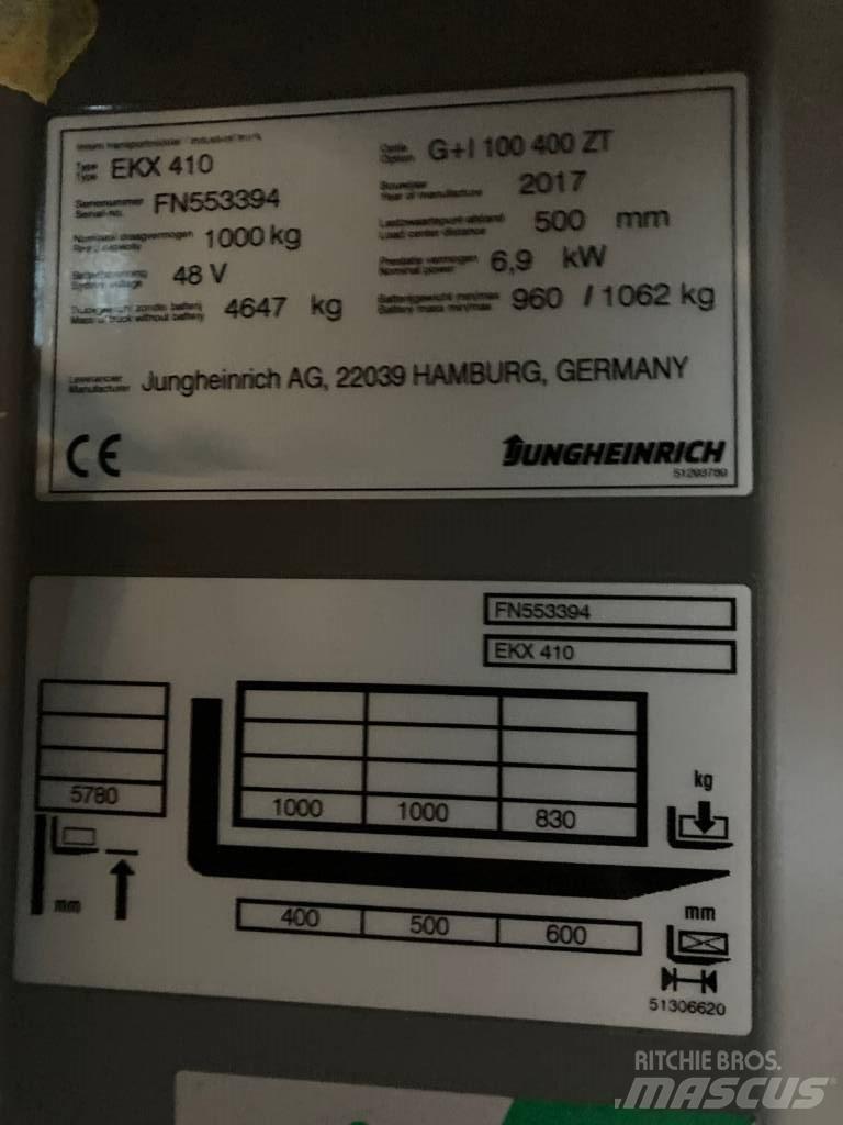 Jungheinrich EKX410 巷道堆垛机