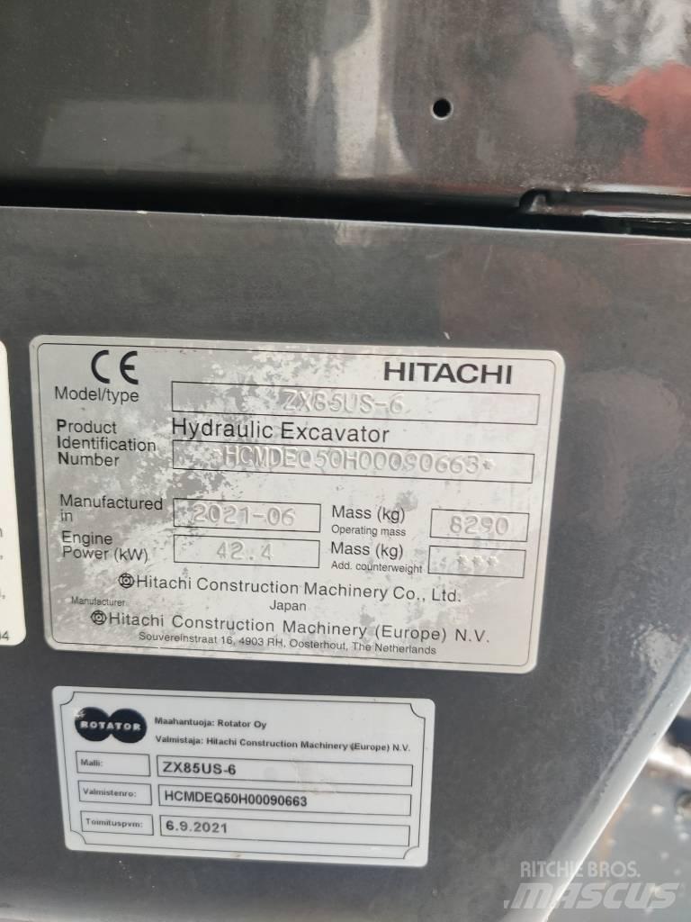 Hitachi ZX85US-6 中型挖掘机