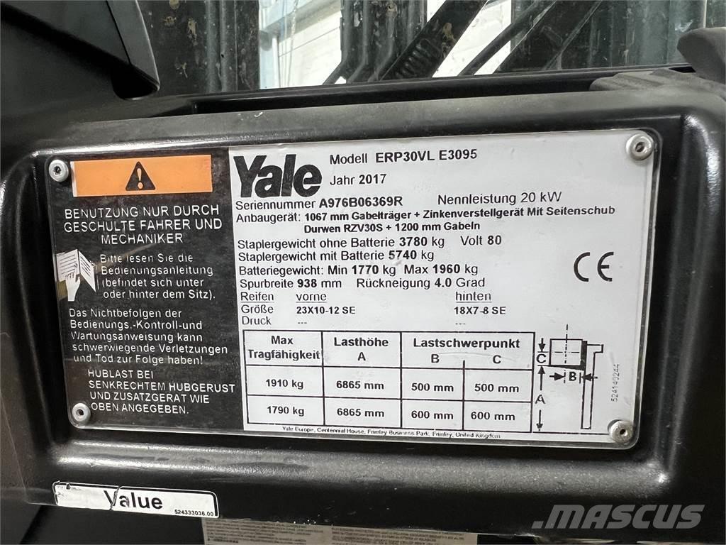 Yale ERP30VL 电动叉车