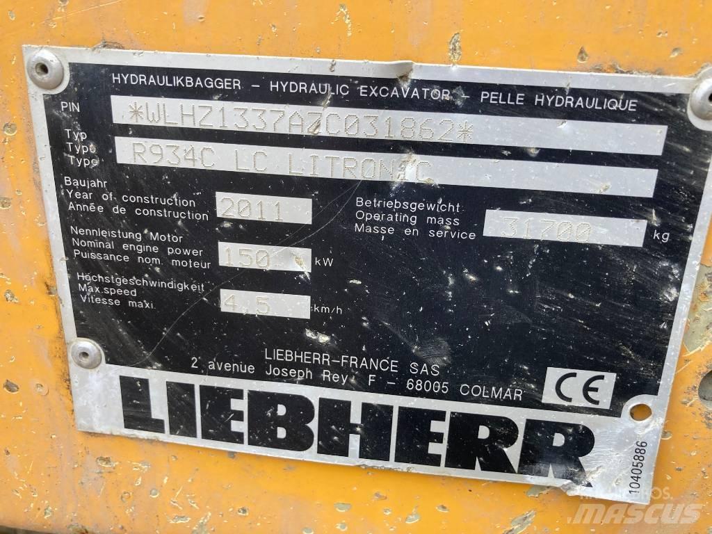 Liebherr R 934 C 履带挖掘机