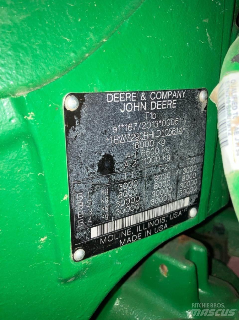 John Deere 7290R 拖拉机/农用车