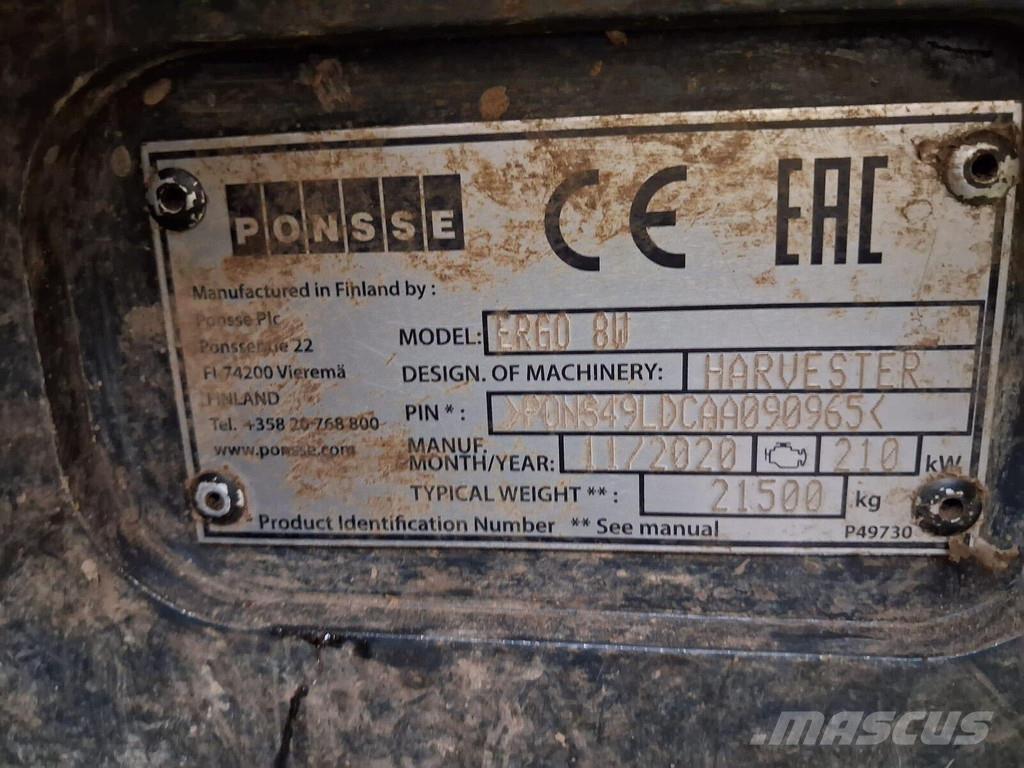 Ponsse Ergo 8W 收割机