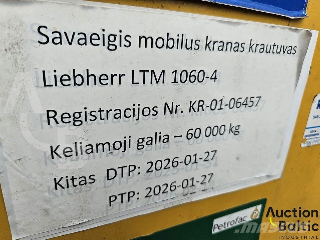 Liebherr LTM 1060 全地面起重机︳移动式起重机