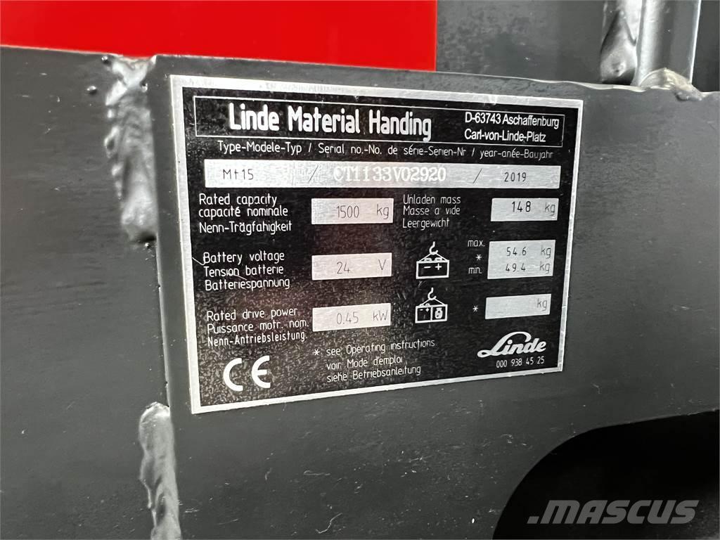 Linde MT15 手推堆垛车