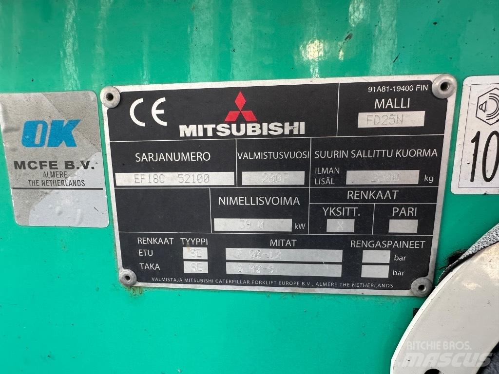 Mitsubishi FD25N 柴油叉车