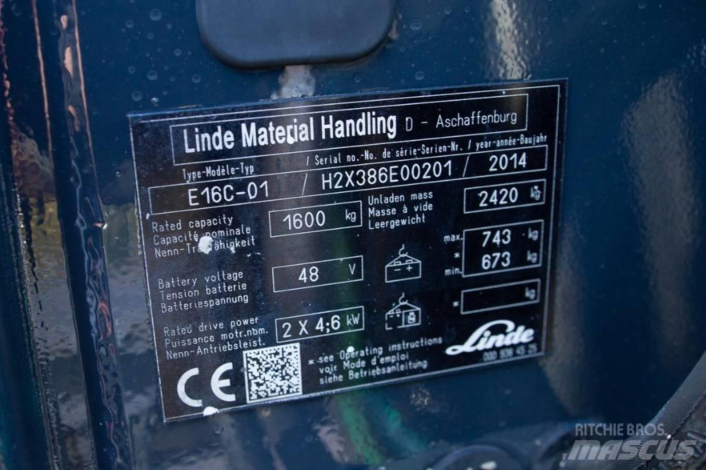 Linde E 16 电动叉车