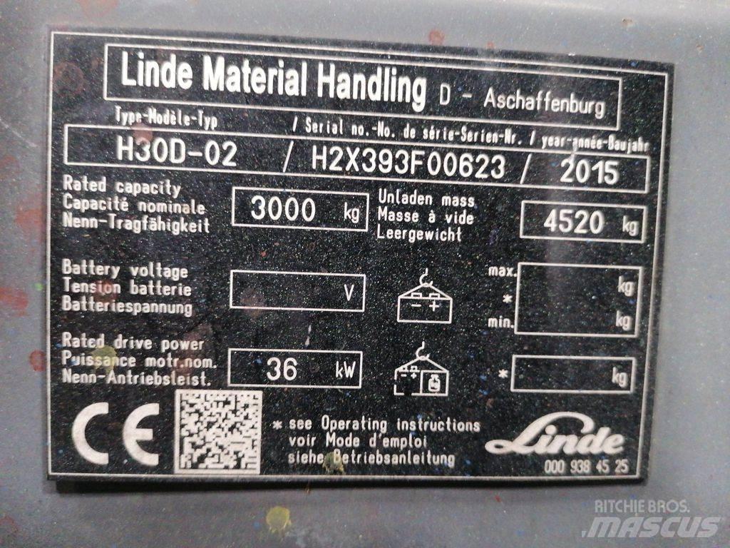 Linde H30D-02 柴油叉车